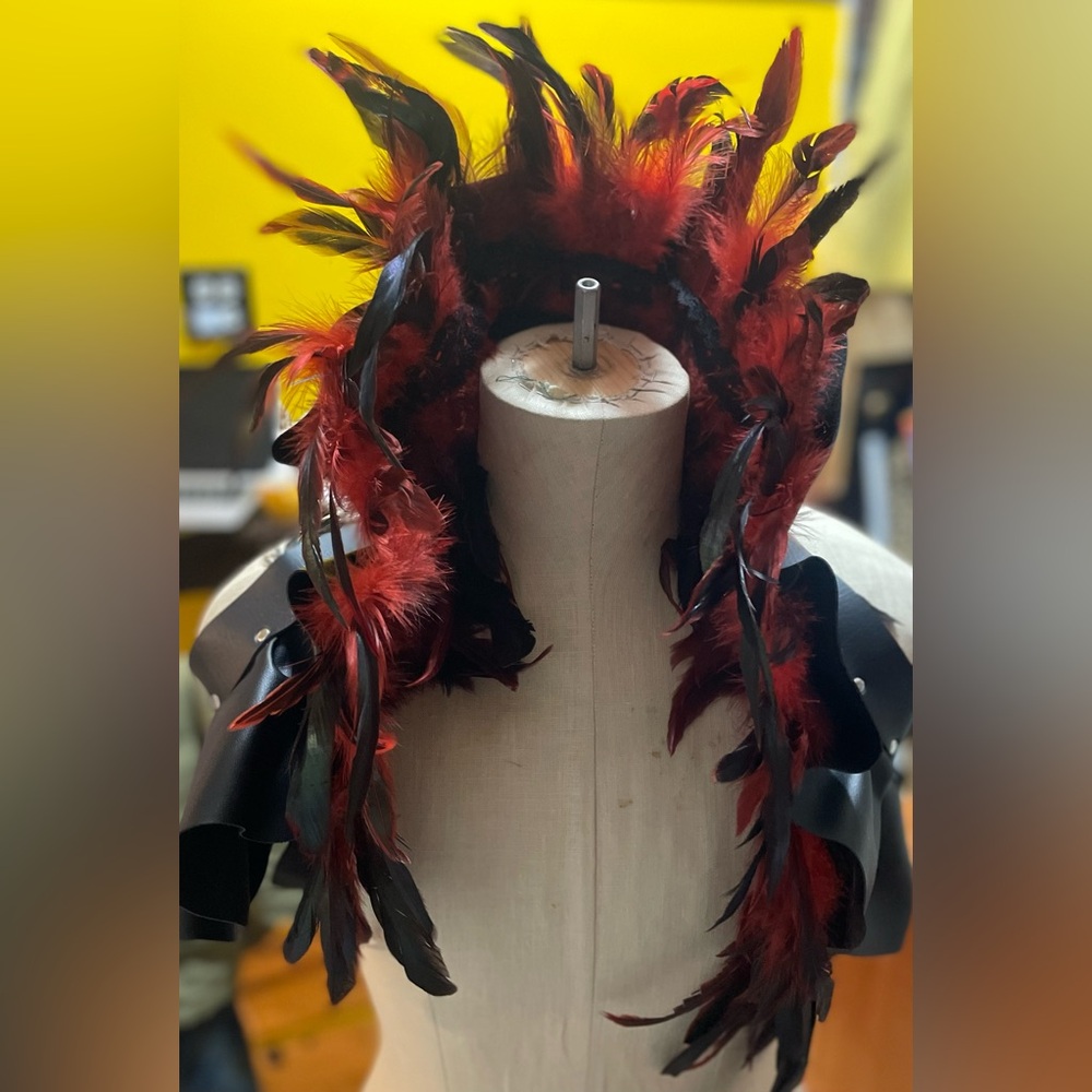 Elegant Feathered Sunglasses Accessory also great for crafts and parties!